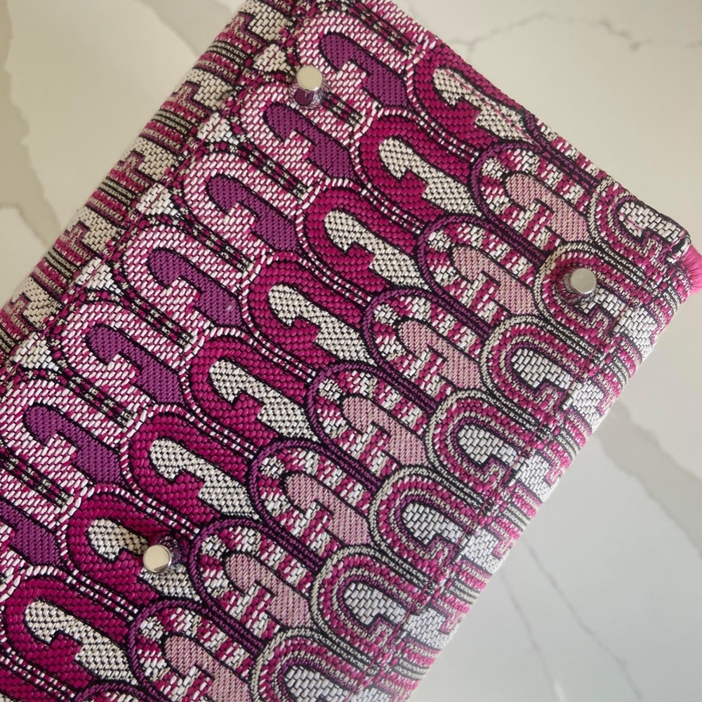 FURLA opportunity pink monogram-jacquard tote bag SUMMER BARBIECORE MOB WIFE - Picture 9 of 9